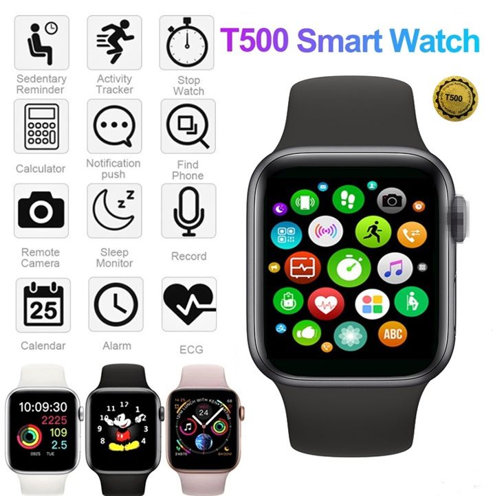 T500 Bluetooth Smartwatch – For Men & Women | Call, Music & Fitness Tracker | Android & iOS